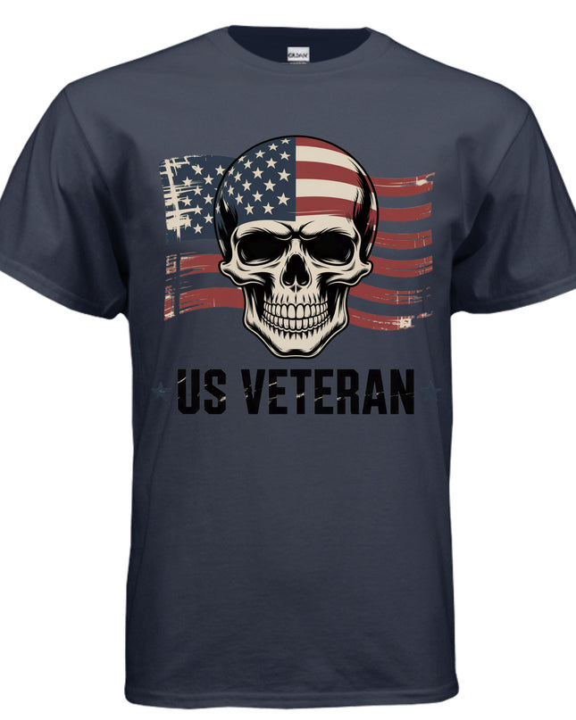 Skull Veteran Stressed T-shirt